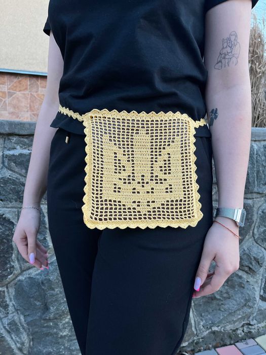 Етно фартухи та ладунки ручної роботи гачком