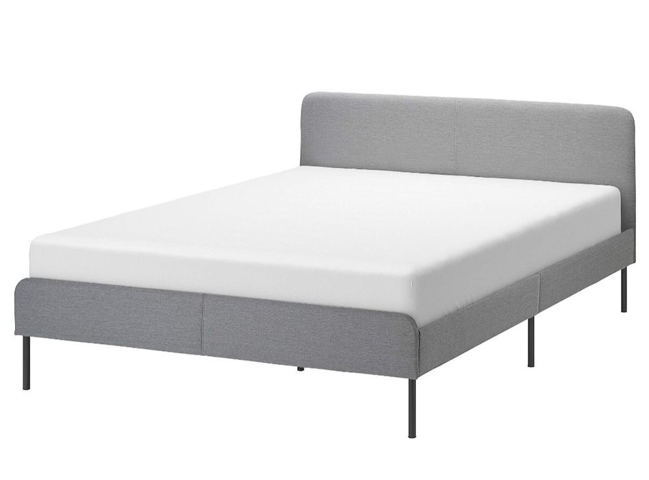 Cama casal Ikea Slattum 160x200cm como nova