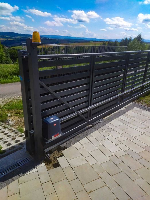 Откатные ворота под ключ, Каркас откатных ворот, Ворота профнастил