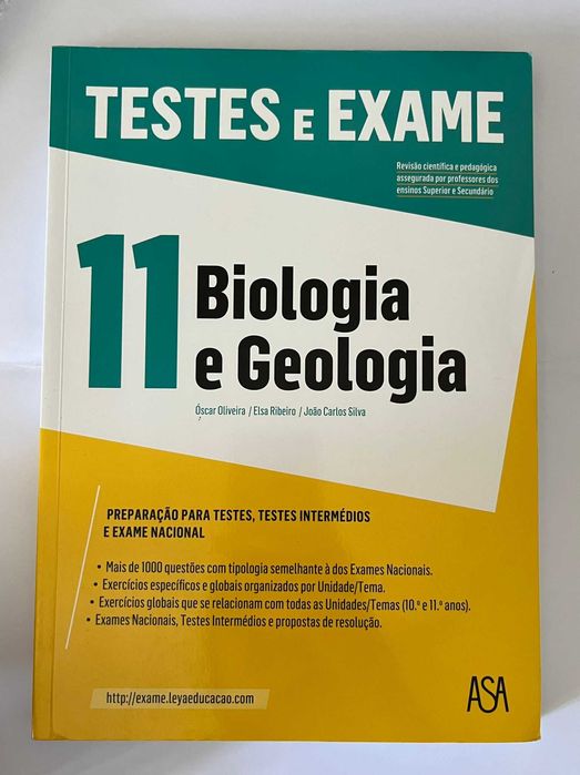 Testes e Exame 11º ano Biologia e Geologia  (ASA)