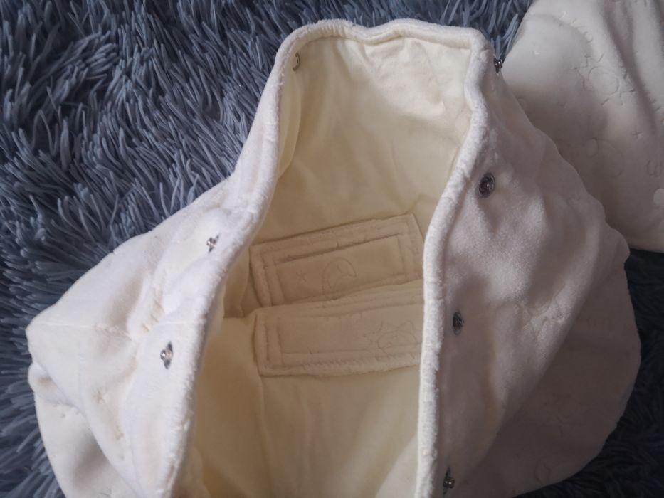 Kombinezon kremowy, dwuczęściowy