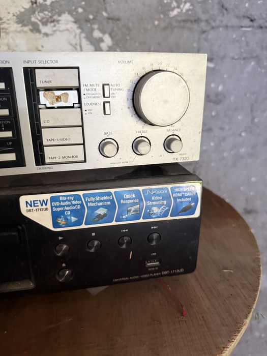 Onkyo TX-7320 + Denon DBT-1713UD – amplituner i odtwarzacz Blu-ray