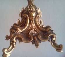 Conj 3 peças vintage 2 candelabro peça centro irrepreensível vend troc