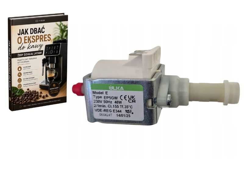 Pompa pompka do ekspresu DELONGHI PHILIPS ULKA EP5GW 15 bar 230V 48W GRATIS E-BOOK NOWY
