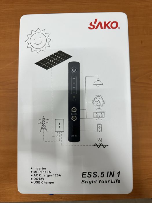 Зарядная станция Sako Alpha-ESS-500W/1KWh / 500 Вт / 1004.8 Вт⋅ч / LiFePO4 настенная