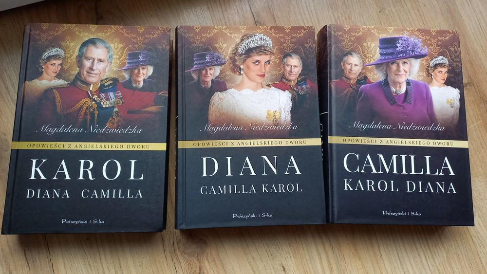 Diana, Camilla, Karol - nowe książki.