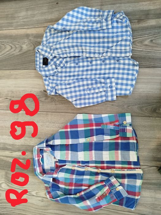 Zestaw koszuli 98-104 w bardzo dobrym stanie