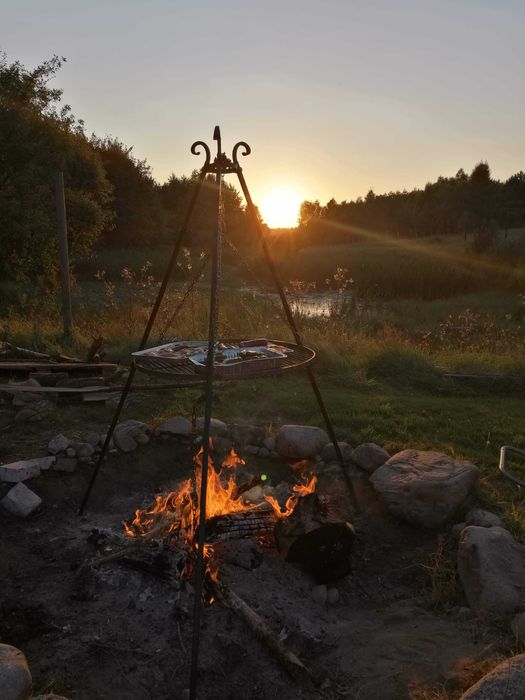 Domki letniskowe nad jeziorem w Poroście