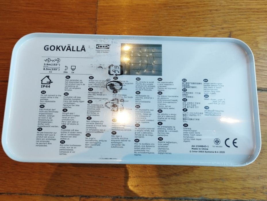 Luzes IKEA Gokvalla - em lata selada - novo a estrear