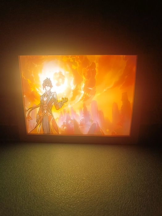 Живі картини зі зміною освітлення по геншину (Genshin Impact) 17*23 см