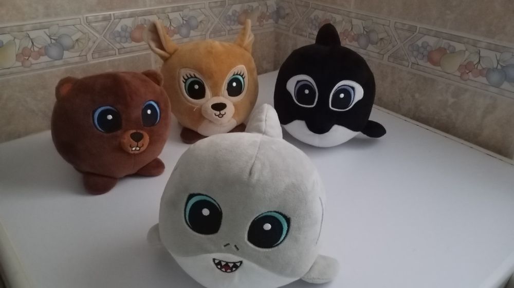 Conjunto de 4 peluches