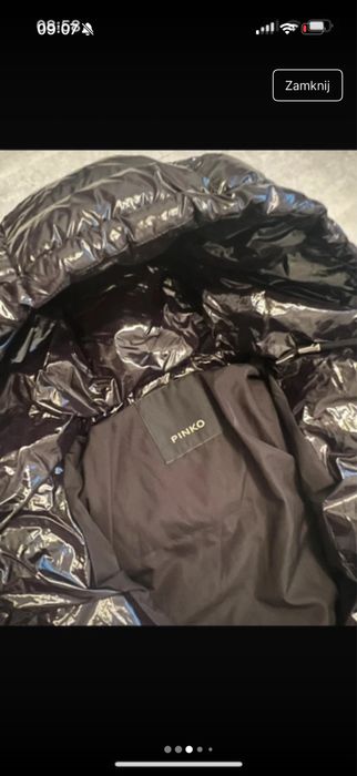 Kurtka puchowa pinko 36 38 gloss zimowa kurtka pinko