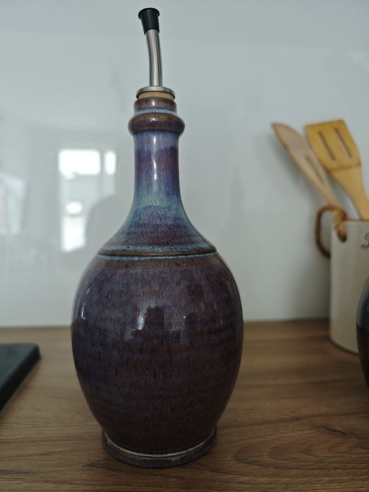 Butelki na ocet i oliwę emaliowane