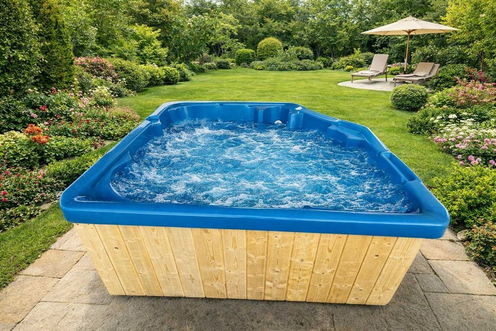 Balia bania jacuzzi zestaw masaż piec LED pokrywa OD RĘKI basen NOWOŚĆ