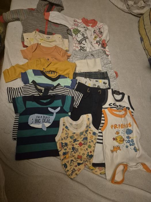 Paki ubran dla chlopca nowe i uzywane 56-62