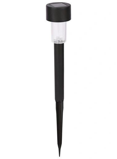 lampa solarna led słupek ogrodowy wbijany czarny