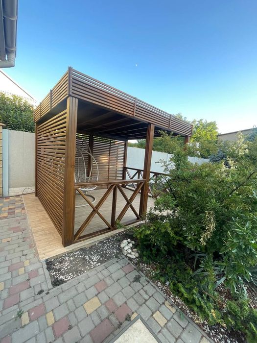 Деревянные веранды, беседки, альтанки, перголы, навес