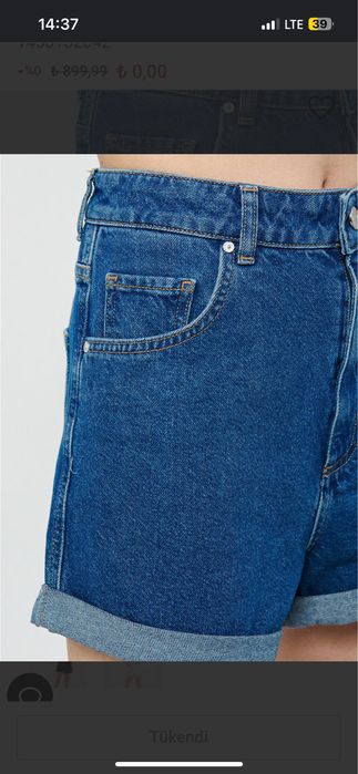 Джинсові шорти Mavi mom fit висока посадка S/M 36-38
