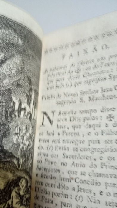 Horas da Semana Santa, empregadas na lição, e meditação 1807-RARO
