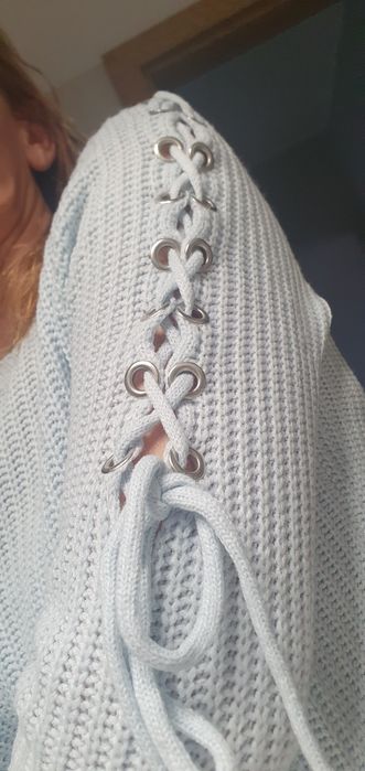Sweter błękitny S