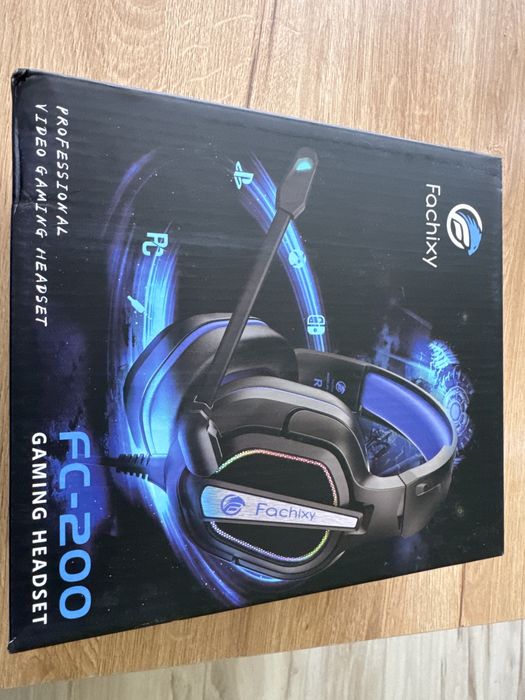 Sluchawki gamingowe Fachixy FC 200 nowe RGB mikrofon PC PS Xbox
