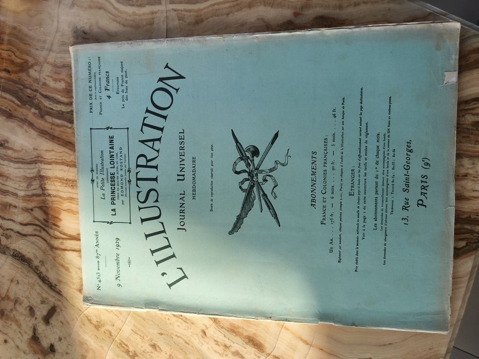 L’Illustration французький ілюстрований журнал 1929 рік