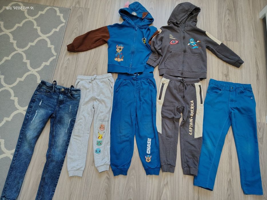 Dresy spodnie bluzy 122