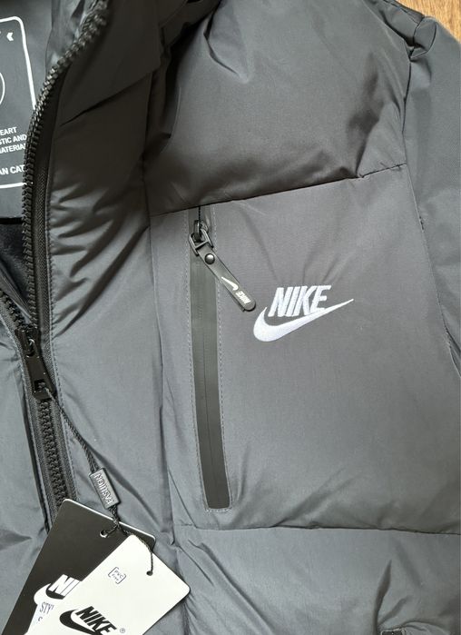 ‼️ Куртка Nike тепла / зимова куртка найк / графіт і чорні ‼️