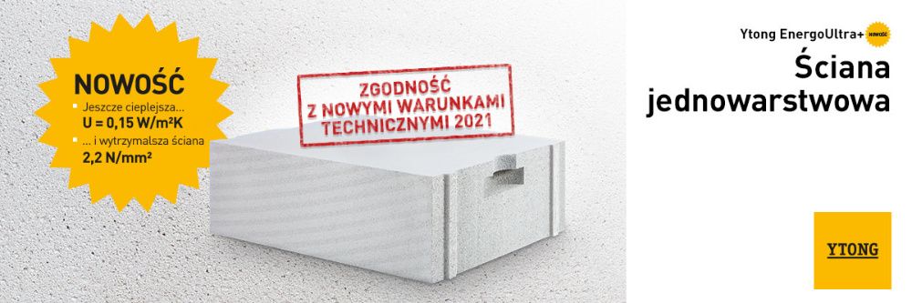 Ytong Energo Ultra Plus gr.48cm PP2,2/03 cały kraj bloczek,suporex