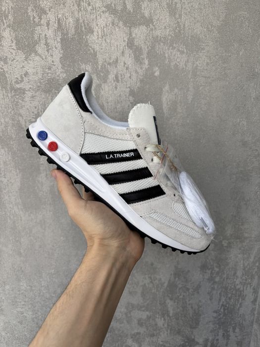 Кросівки сітка чоловічі Adidas LA Trainer Beige Black 41-45р