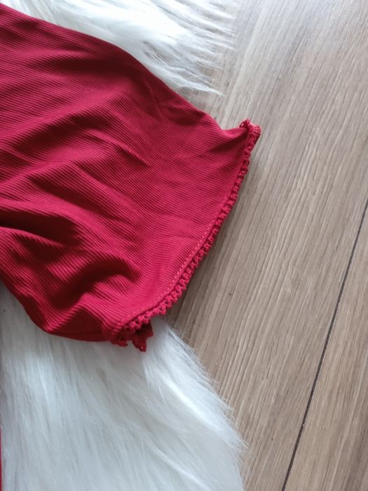 Bluzka damska prążkowany materiał