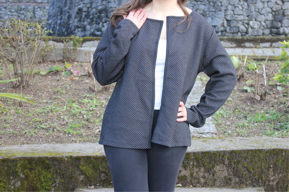 Casaco de malha preto