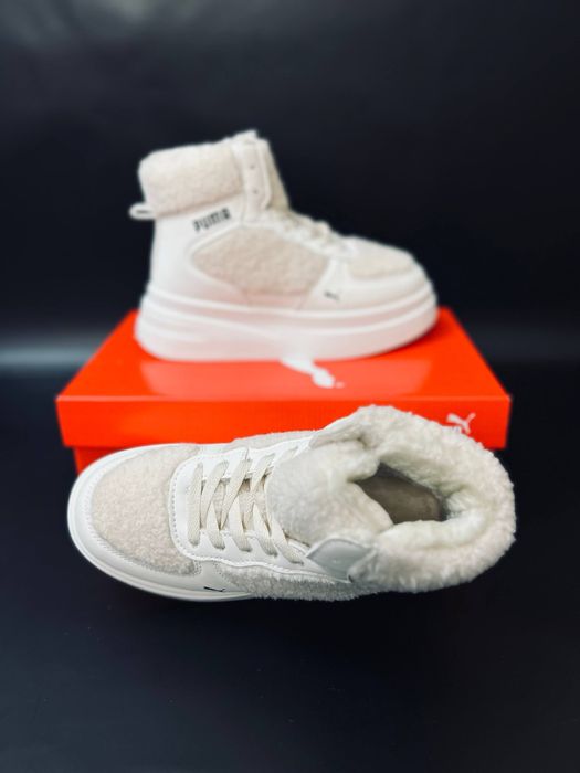 Ботинки Пума очень теплые / ботинки на высокой подошве пума женские