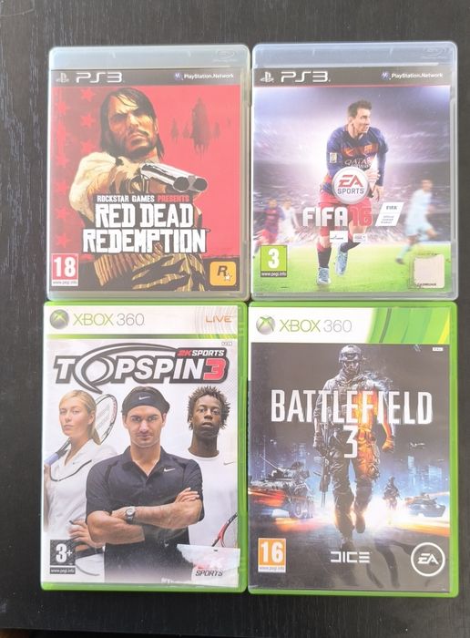 Conjunto de 4 jogos PlayStation 3/Xbox 360
