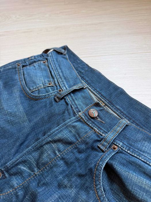 Винтажные джинсовые шорты evisu