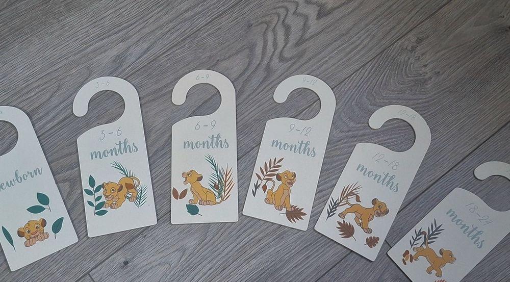 дитячі роздільники для одягу в шафу з символом Симба з мультфільму «Король Лев».