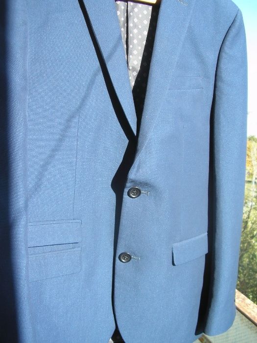 Пиджак школьный или офисный синего цвета на 48-50-52 размер стильный