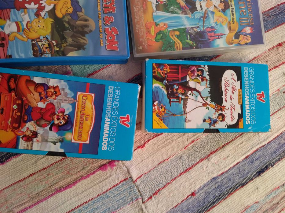 Cassetes, vicking, popeye, a princesa e o cisne e mais