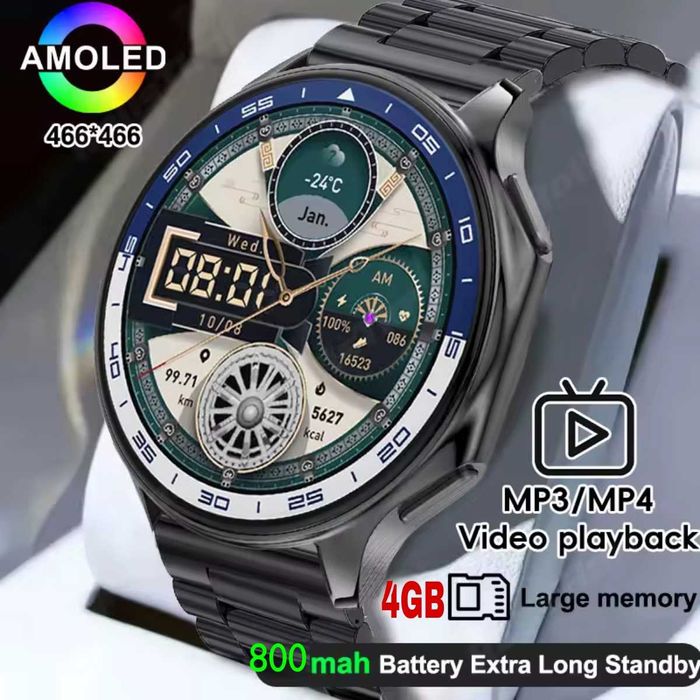 Смарт часы: DT WATCH X. NFC. GPS. 4GB. TWS.Диктофон 3D-меню