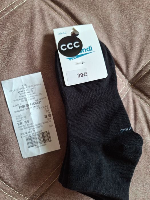 Skarpetki czarne krótkie CCC