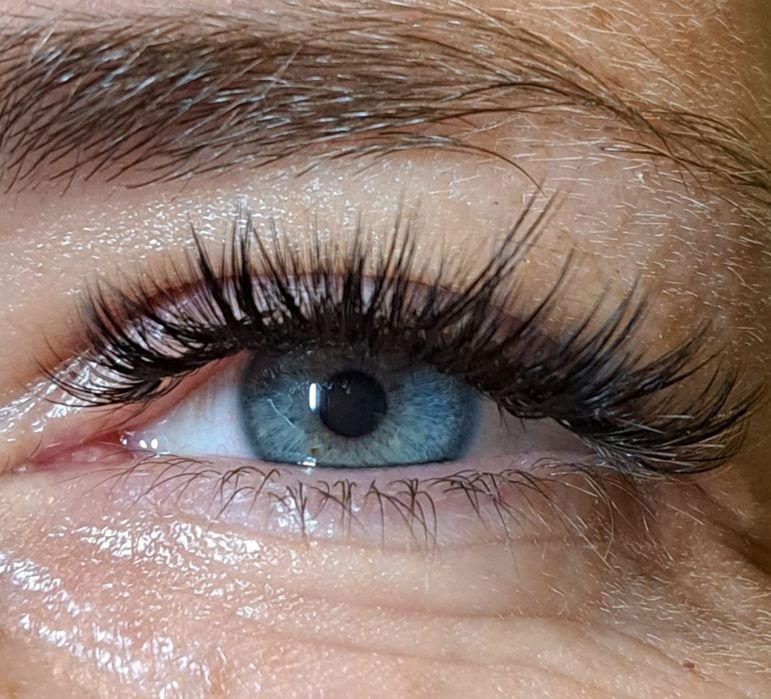 Rzęsy, kępki, 1:1, wet look, whispy