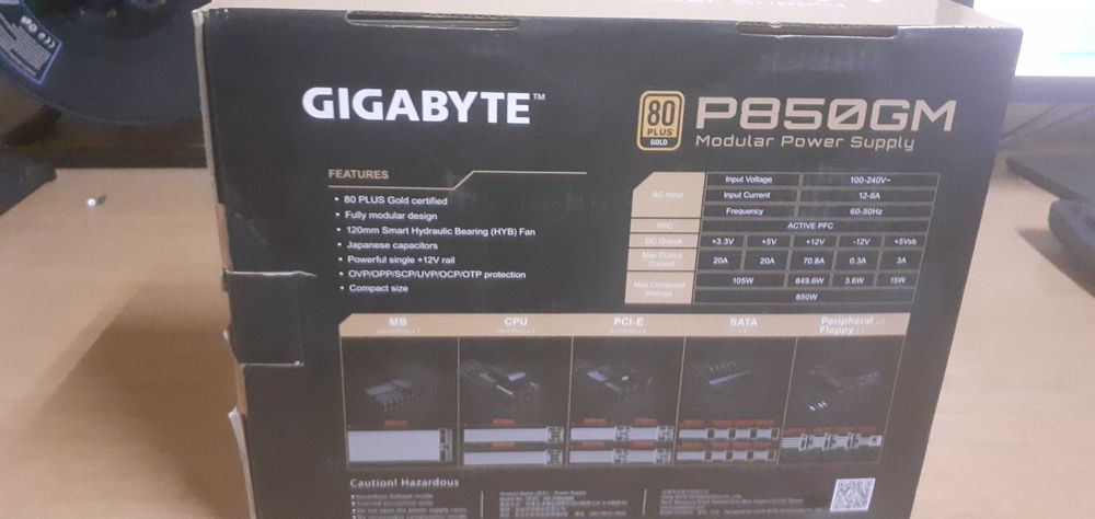 Fonte de alimentação Corsair P850GM Recondicionado | Com Fatura e Garantia | Como Nova
