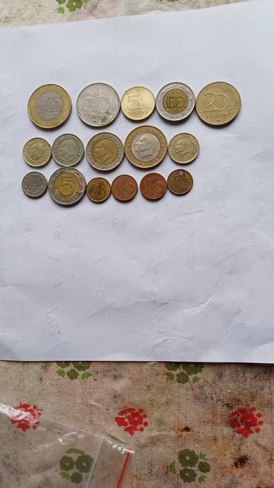 Монетки Турции, Венгрии, Польши и другие.