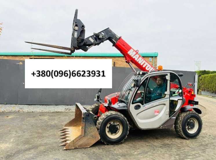 Телескопічний навантажувач MANITOU MT625 /2016/ + вила і ковш