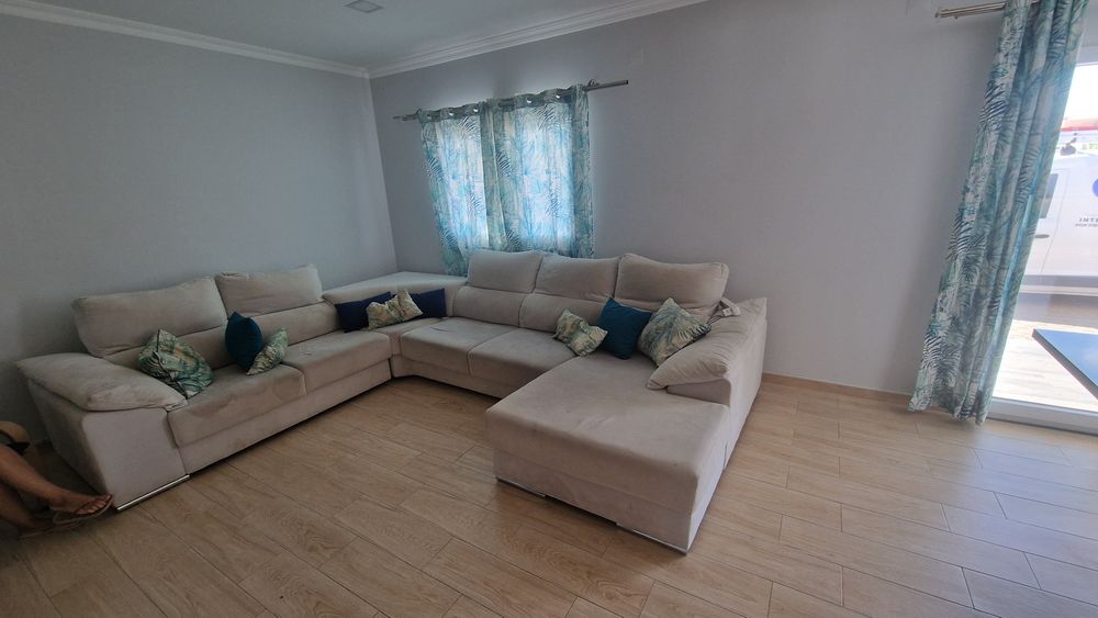 Sofá grande chaise longue ajustável