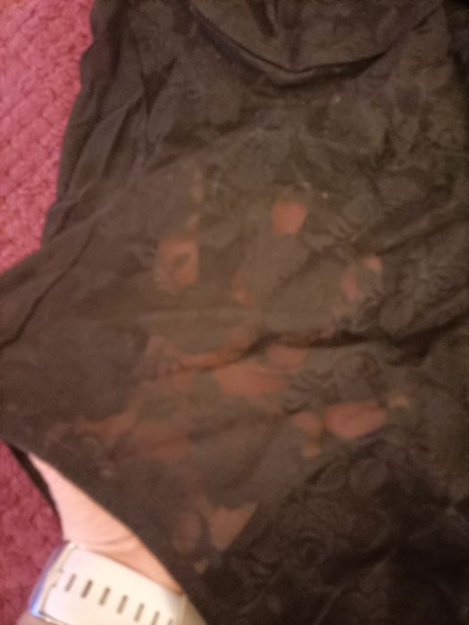 Czarne koronkowe body H&M rozmiar L