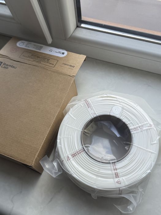 Bambu PLA Basic 1кг refill white (білий)