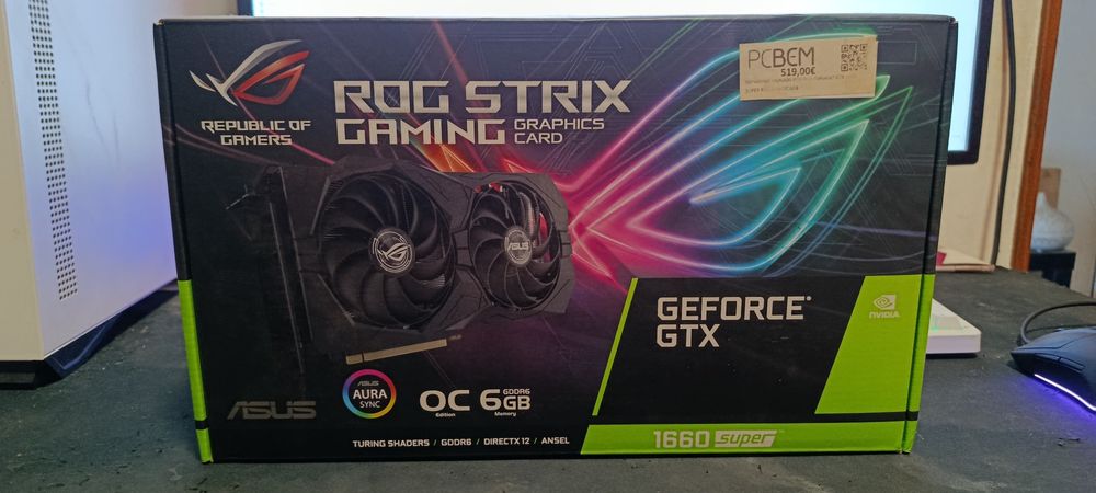 ASUS ROG Strix GTX 1660 Super 6GB | Caixa + Fatura | Excelente Estado