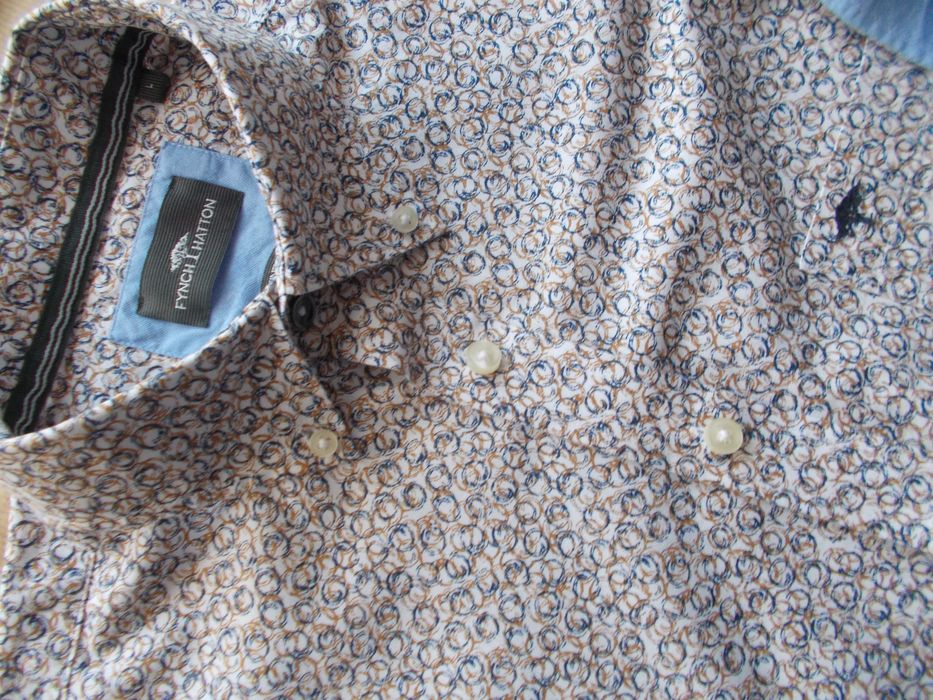 L FYNCH&HATTON Premium Designerska Koszula Męska L 41,5 cm Germany