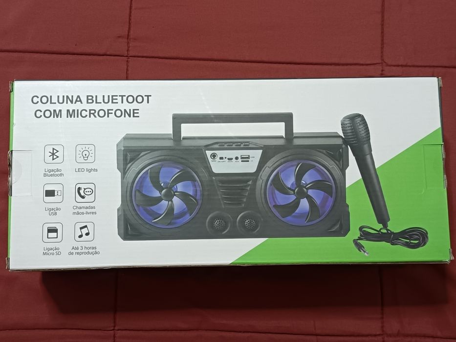Coluna Bluetooh com Microfone